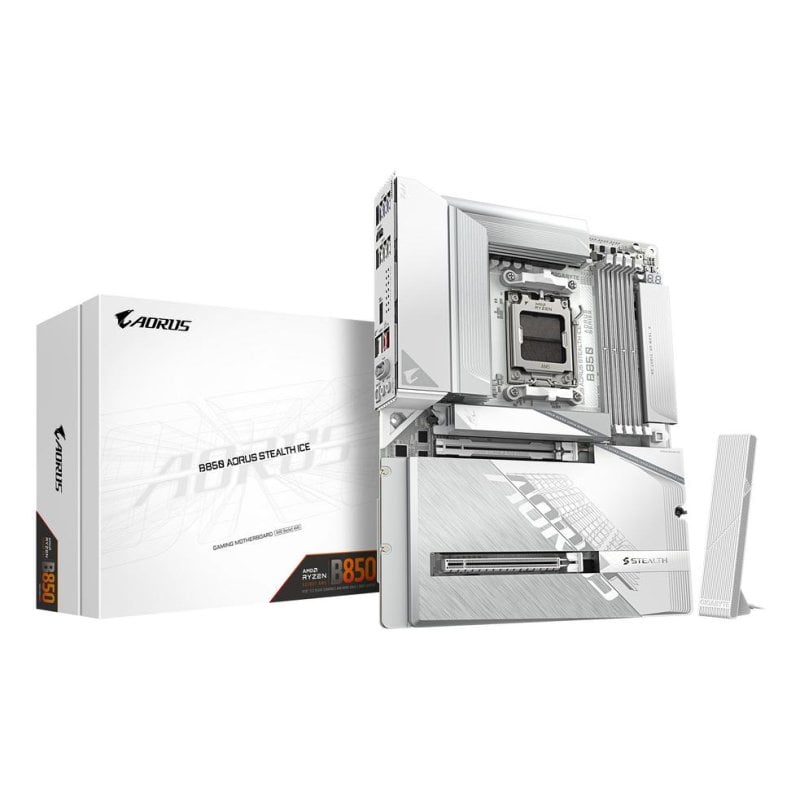 Schede Madri Gigabyte B850 AORUS STEALTH ICE B850 AM5 DDR5 ATX WiFi 7 PCIe 5.0