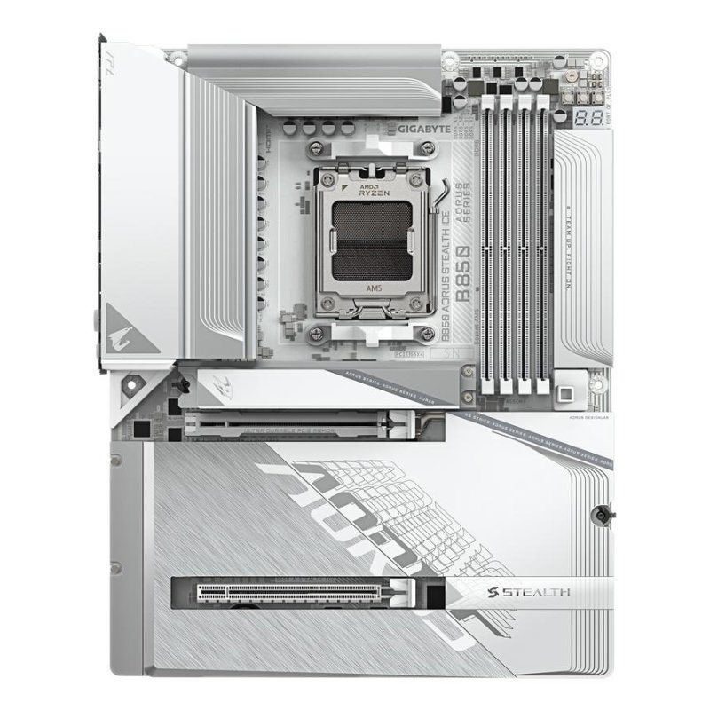 GIGABYTE Carte m&egrave;re  B850 AORUS STEALTH ICE B850 AM5 DDR5 ATX WiFi 7 PCIe 5.0
