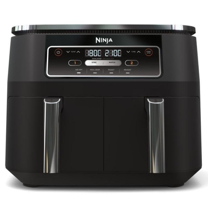 Airfryer Ninja Foodi AF200EU Double Panier 7,6L 2400W Grande Capacité Noire