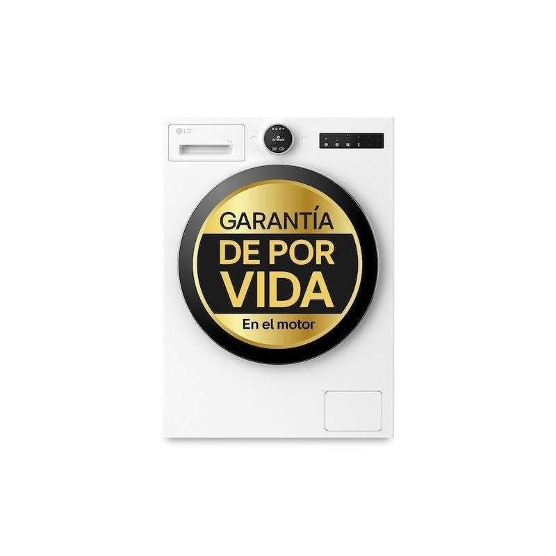 Lavadora carga frontal LG Serie 900 F4X9009TWCE 9 kg 1400 rpm clase A WiFi IA blanca