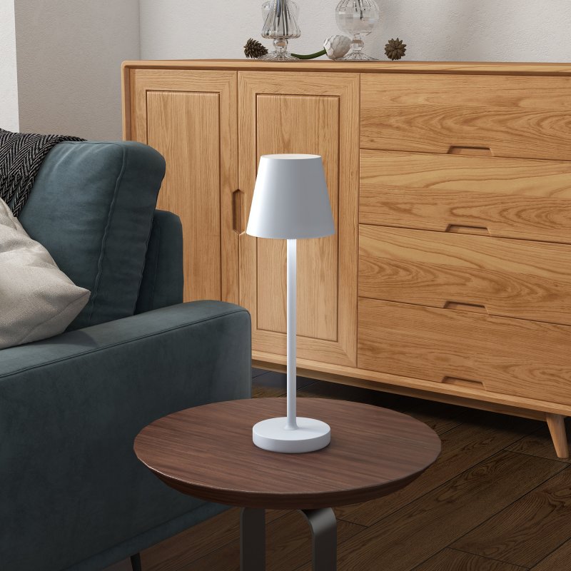 K-bright Recargable Lámpara De Mesa K-Bright LED - Luz Cálida 3000K, Recargable, IP54 - Perfecta Para Exteriores Lámpara Mesa LED