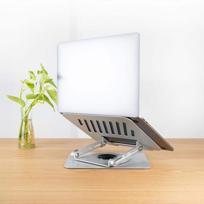 Soporte Elevador Para Portátil Y Tablet - Rotación 360°, Altura Ajustable, Plegable, Para Dispositivos De 11" A 17"