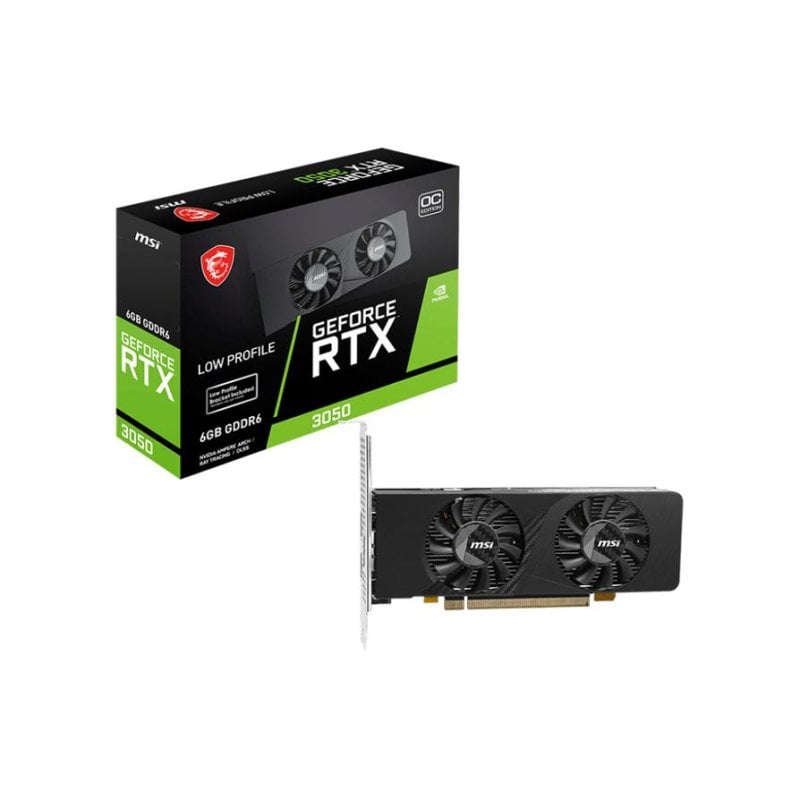 Tarjeta Gráfica MSI GeForce RTX 3050 LP E 6G OC 6GB GDDR6