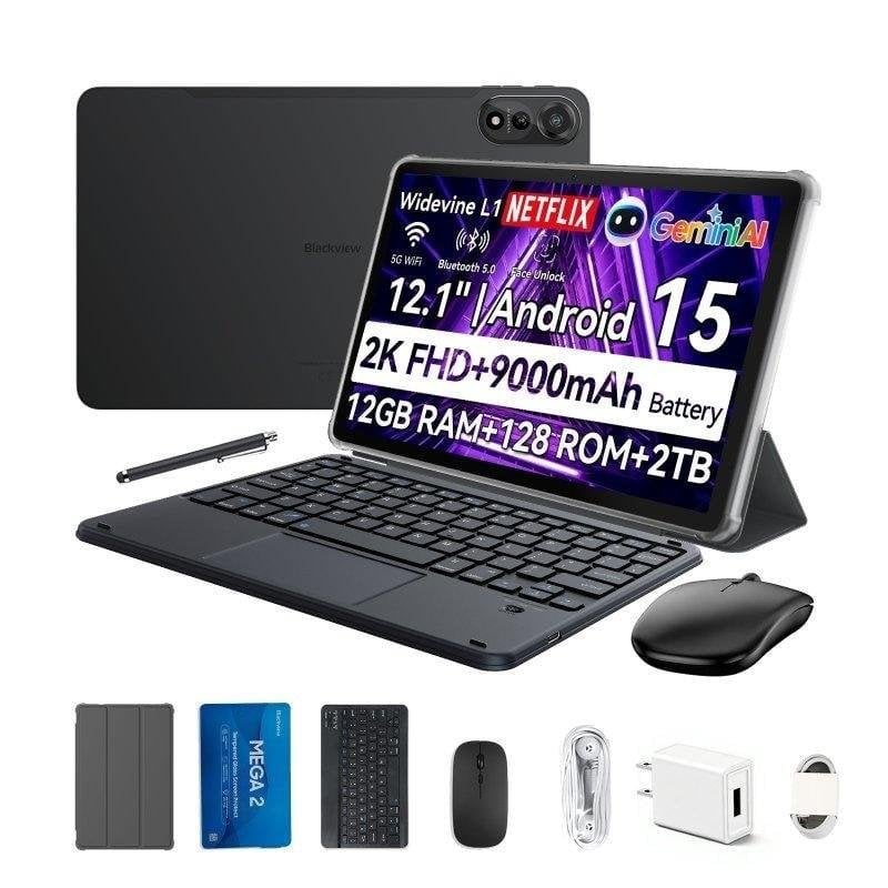 Tablet Blackview Mega 2 WiFi + 4G 12" 6GB 128GB Gris con Teclado y Stylus Pen