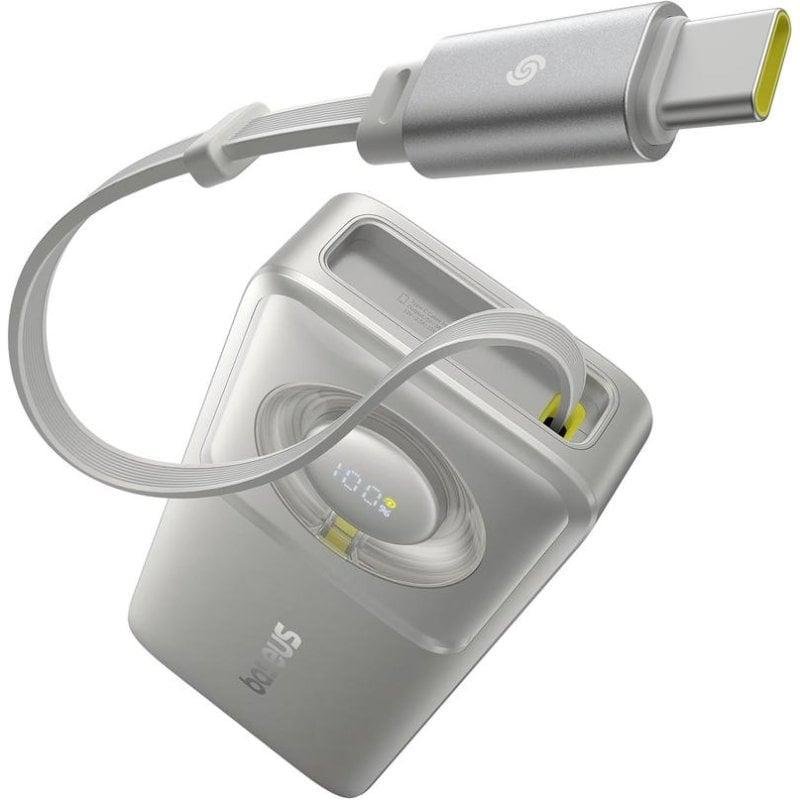 Power Bank Baseus Free2Pull 10000 mAh 30 W Gris