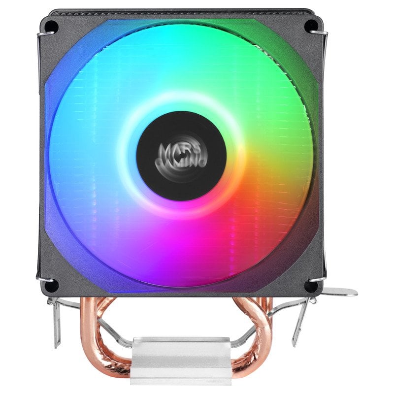 Mars Gaming MCPU-X4, CPU Koeler 230W TDP, 4x Heatpipes HCT Nieuwe Generatie, PWM Ventilator SI Extreme-Silence 120mm, Gebalanceerde Koperen Kern, Universele Compatibiliteit Intel en AMD, Zwart
