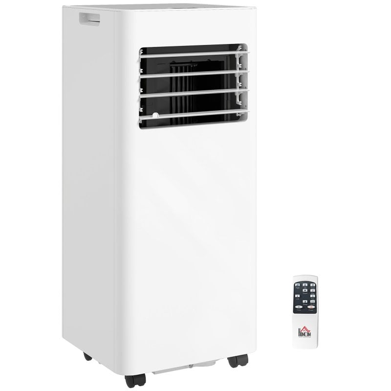 Homcom Aire Acondicionado Portátil 3 En 1 9000 Btu Para Habitación 28m² Blanco
