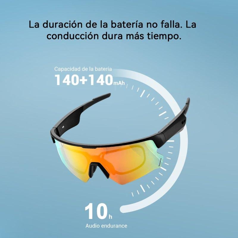 Gafas Inteligentes Bluetooth para Ciclismo Blackview D2 Lentes Polarizadas  Azul | PcComponentes.com