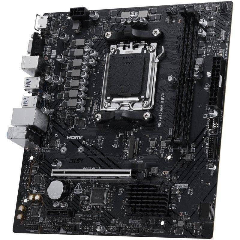 Carte mère MSI PRO A620AM-B EVO AMD A620 Socket AM5 DDR5 Micro-ATX 2.5GbE