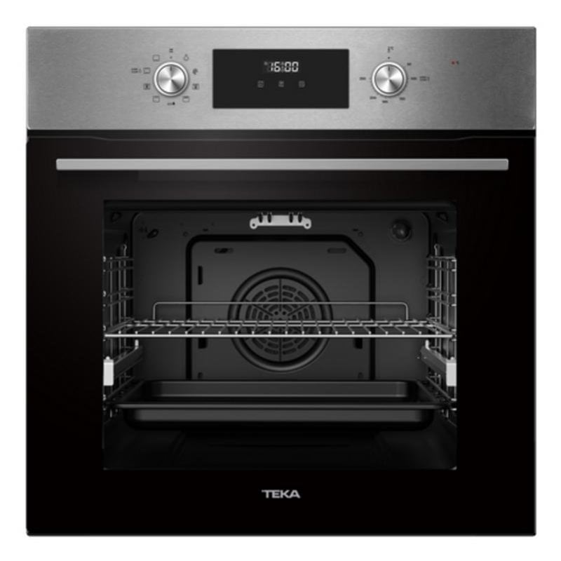 Forno Multifunções Teka HCB 6370 Limpeza Manual 70L 60cm A+ Guias Extraíveis Noir/Inox