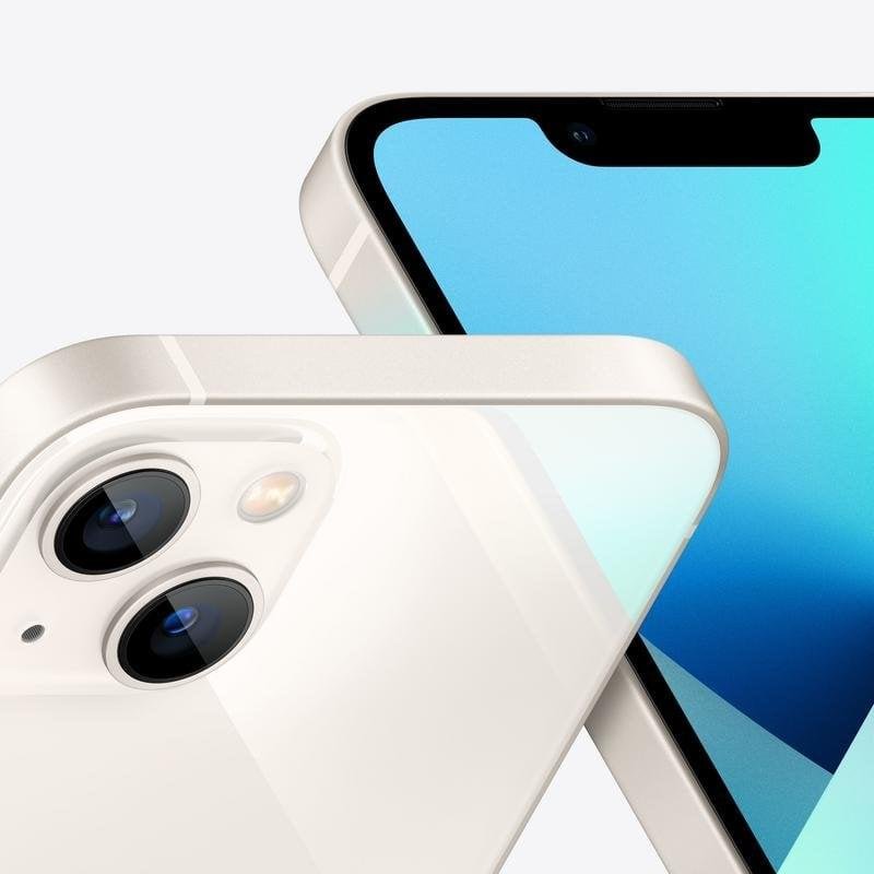 Apple iPhone 13 128GB ホワイト 93% 箱あり Apple iPhone 13 Blanc 128 Go Double caméra Reconditionné
