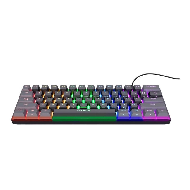 Clavier mécanique Trust GXT 867 Acira FR rétroéclairé RGB 60%
