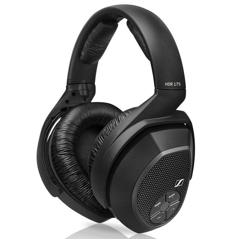 Auriculares Sennheiser HDR 175 inalámbricos RF para TV con control de volumen negros
