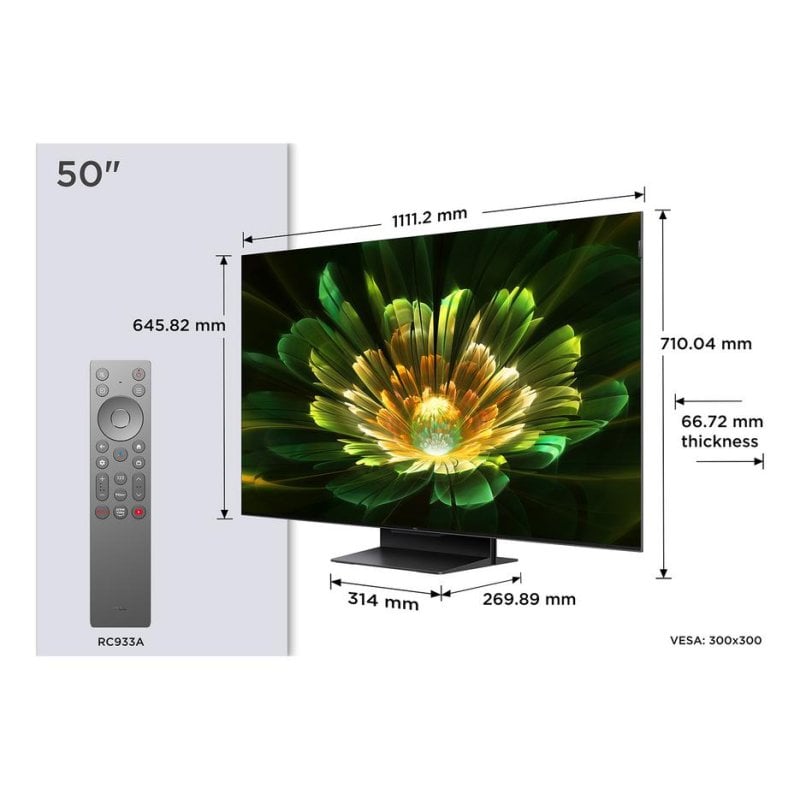 4K QD Mini Pro 144Hz 50C79K 127 cm avec GOOGLE et système sonore Dolby Atmos - vue 9
