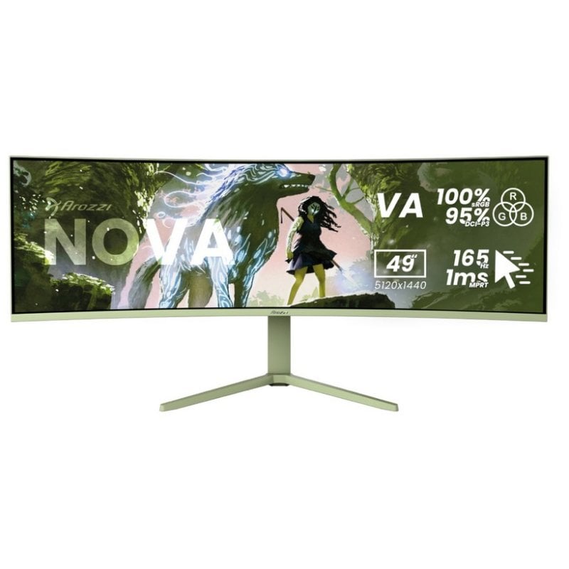 Arozzi Nova 49” Curved écran plat de PC 124 5 cm 49 5120 x 1440 pixels Dual QHD LED Neuf - vue 4