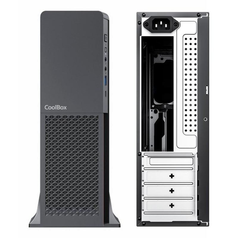 CAJA SEMITORRE/MICRO-ATX COOLBOX T310 SLIM 500W USB3.0 NEGRO - miniatura 3