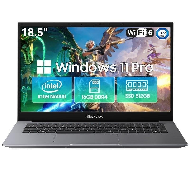 Blackview AceBook 10 18,5" Intel Pentium Silver N6000 16GB 512GB SSD Gráficos Intel Windows 11 Pro WiFi 6