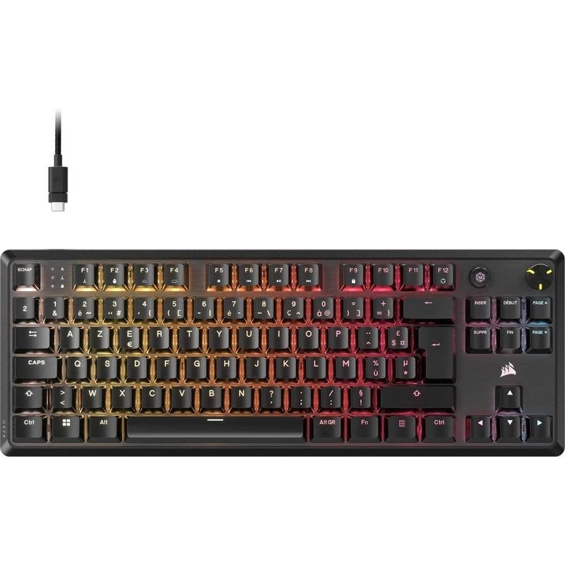 Teclado Corsair K70 Core TKL mecánico Layout FR RGB retroiluminado