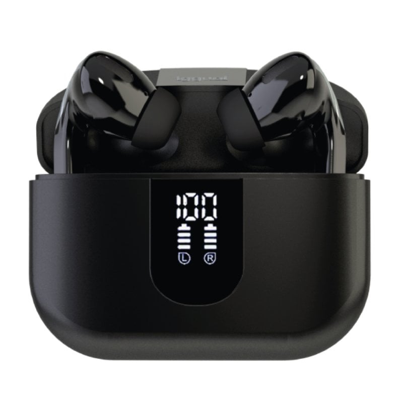 Écouteurs iggual True Sound in-ear sans fil Bluetooth TWS para chamadas e música com microfone e resistência IP44, pretos