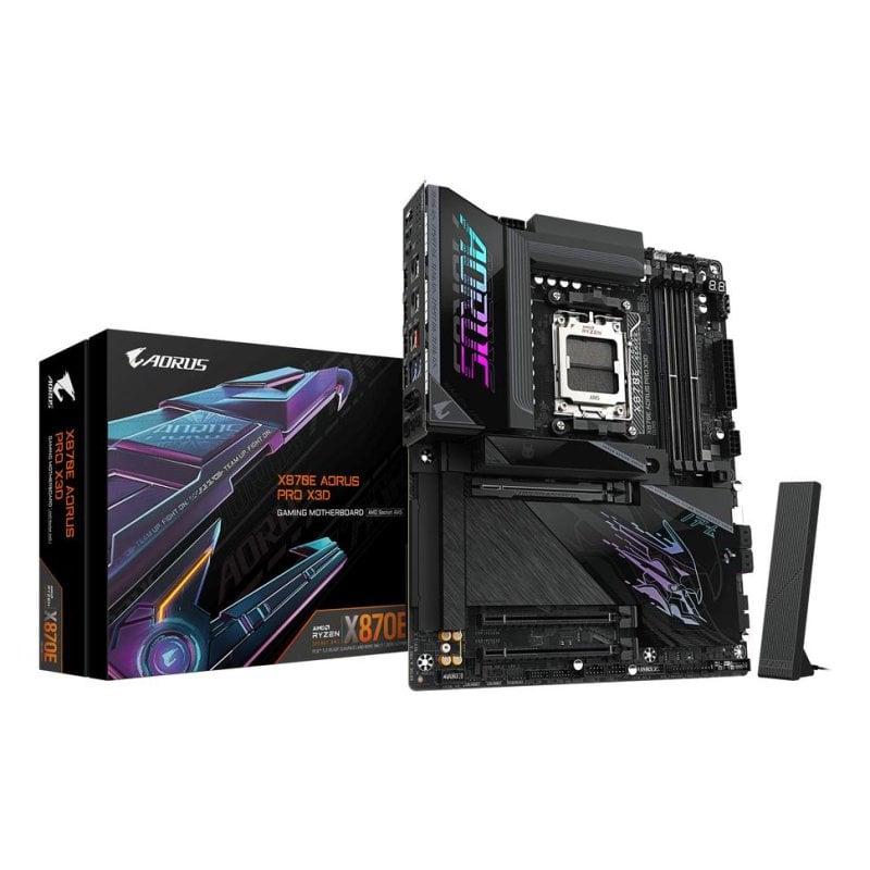 Schede Madri Gigabyte X870E AORUS PRO X3D AMD X870E AM5 DDR5 ATX WiFi 7 USB4 5GbE