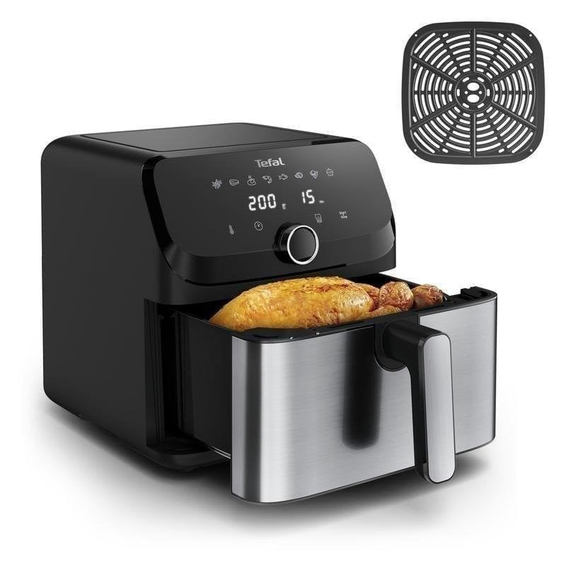 Tefal Negro Easy Fry Mega Ey855d10 Freidora Sencillo 7,5 L Independiente 2020 W Freidora De Aire Caliente Acero Inoxidable - Imagen 2