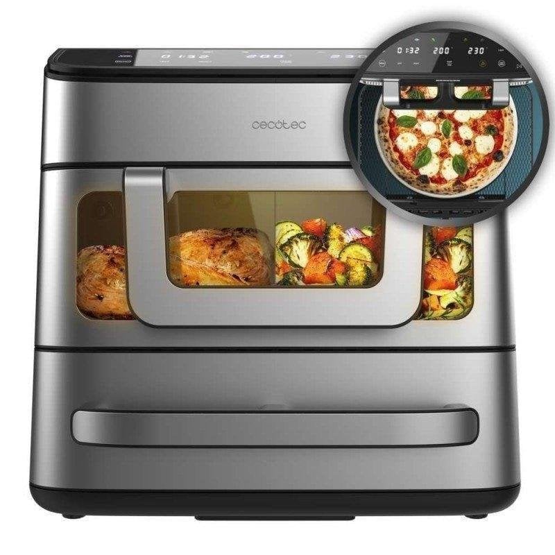 Friteuse À Air CECOTEC Cecofry FoodCourt 18000 – 18L, 2700W, Double Zone, Pierre à Pizza