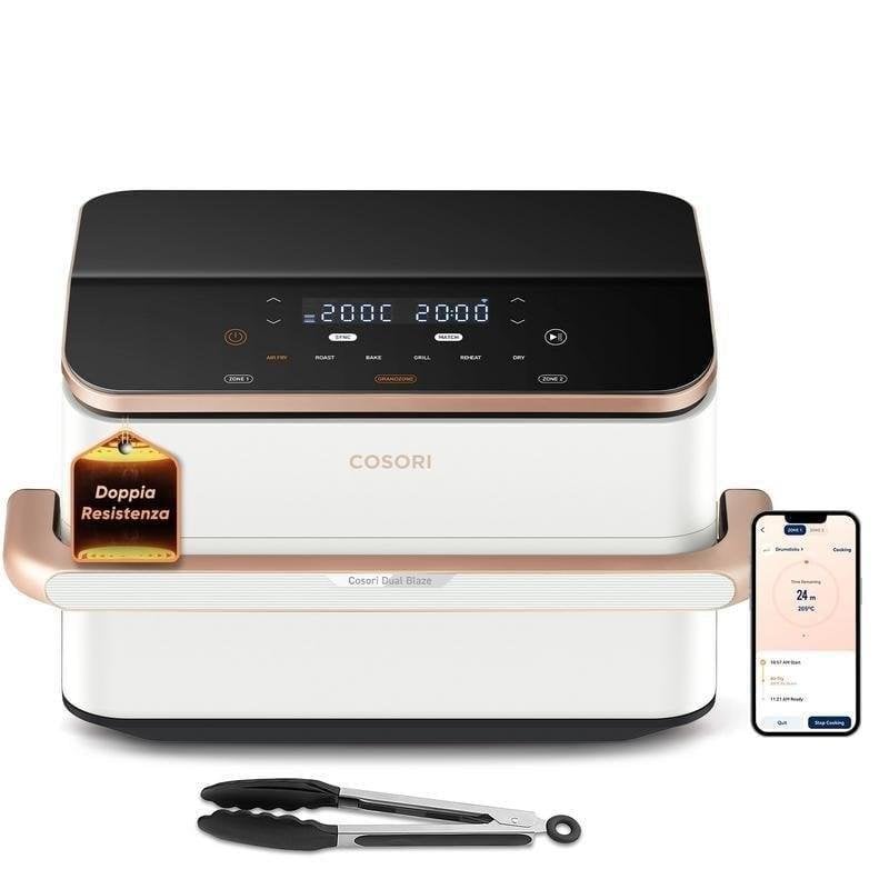 Airfryer Cosori Dual Blaze Twinfry Chef Edition 10L 2800W Dubbele Mand Dubbele Verwarming