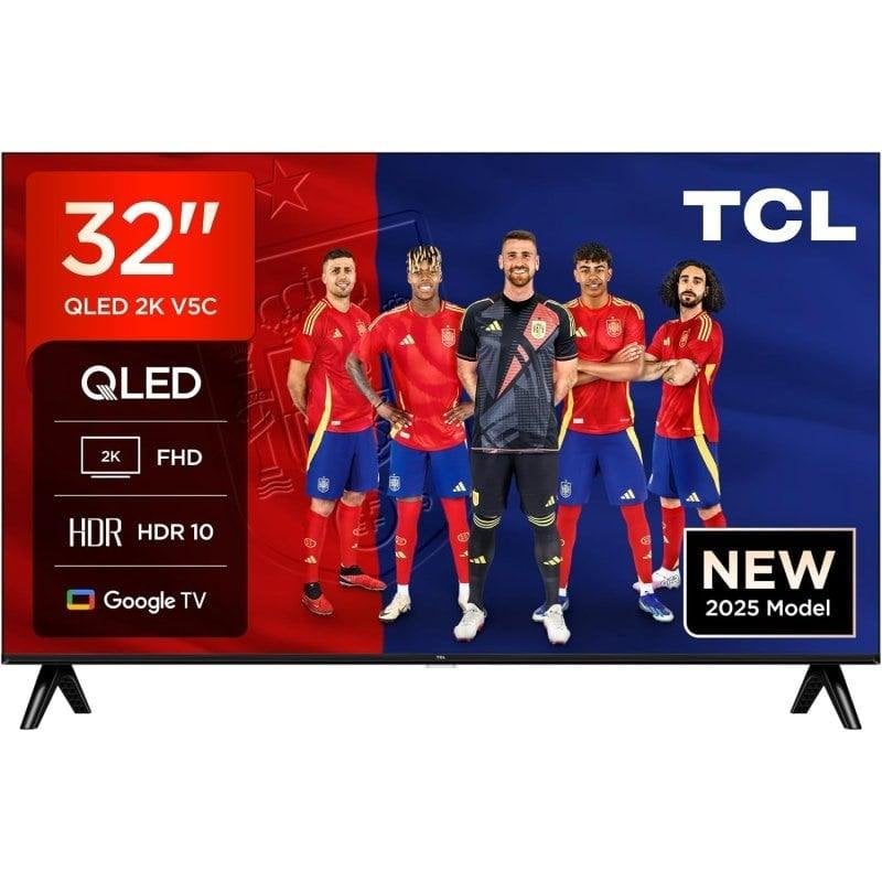 TV TCL QLED 32V5C 32" Full HD 60Hz Smart TV Android TV HDR10 HLG Dolby Audio