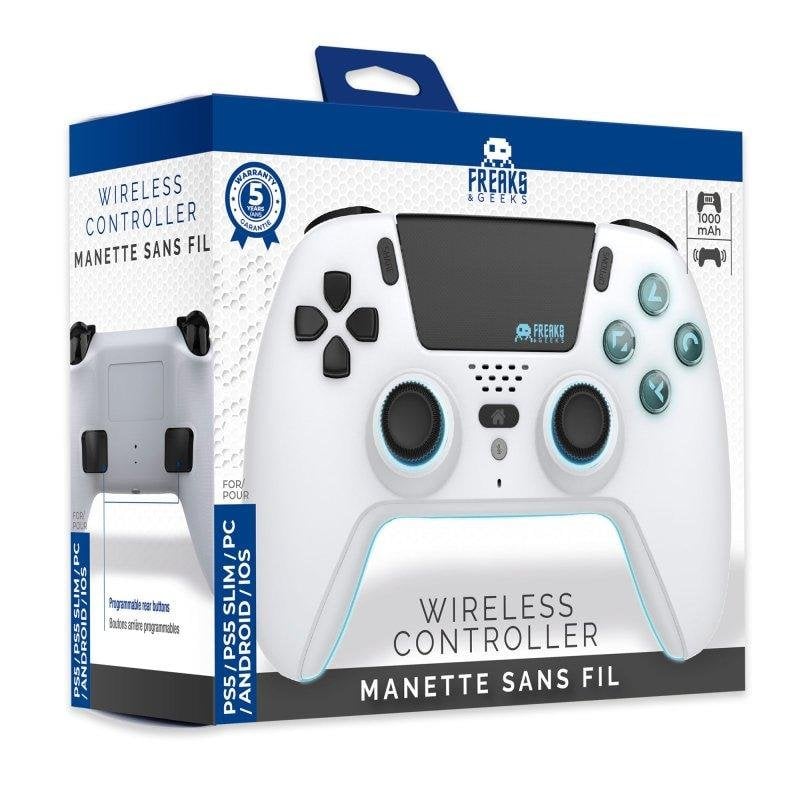 Trade Invaders Manette Bluetooth pour PS5 LED Blanc - vue 1