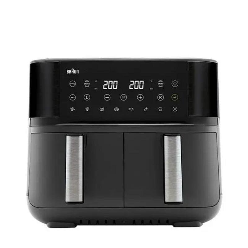 Friteuse Sans Huile Braun TD3030 – Capacité 8L, 2850W, Double Bac