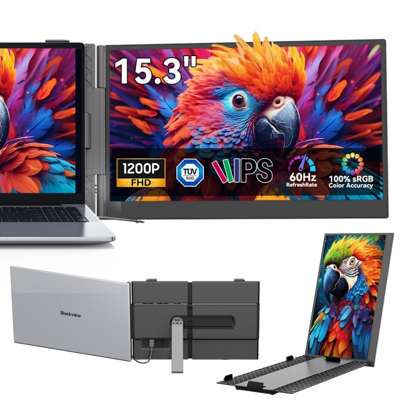 Blackview SCM8 Écran portable de 15 3 pouces pour ordinateur portable avec haut parleur intégré