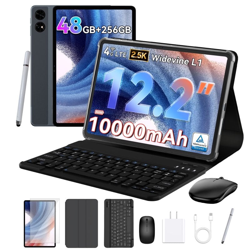 Tablet TABWEE T60 4G 12,2" 12GB 256GB Gris con Teclado y Stylus Pen