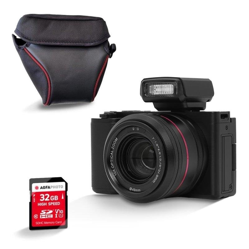 Appareil photo Agfaphoto Realishot C130 Compact 16 Mp 2,8 Wi-Fi Noir + SD 64 Go