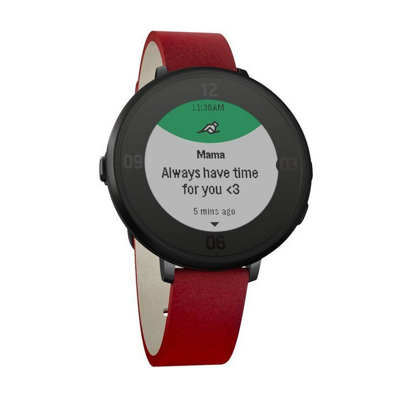 pebble time round 14mm smartwatch