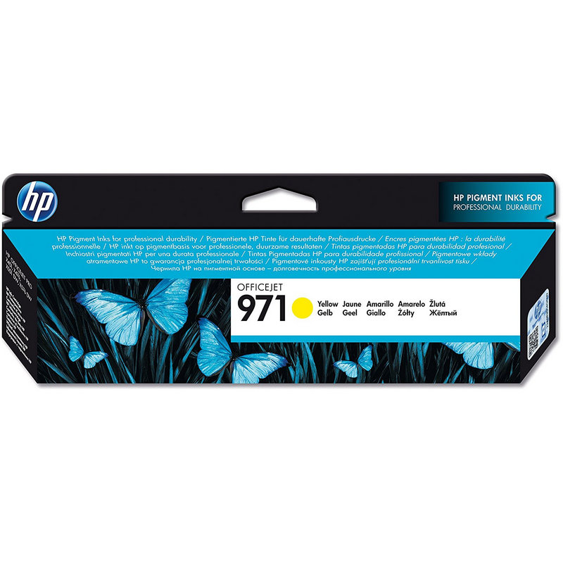 HP 971 Cartucho Tinta Original Amarillo