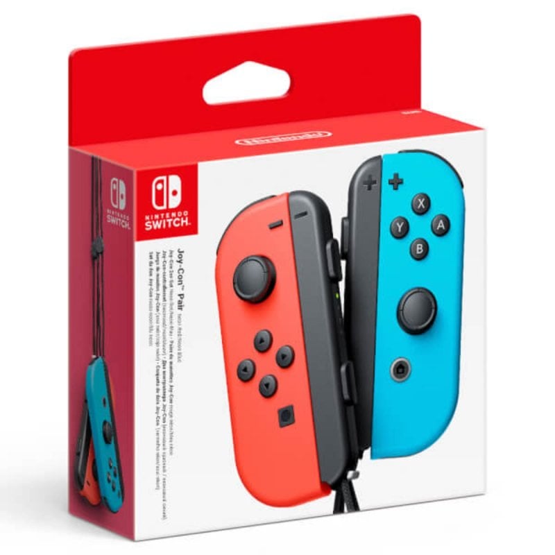 小*野様 Switch Nintendo Switch Joy-Con (L)/ Nintendo Switch Joy-Con Set Izquierda/Derecha Azul Neón/Rojo Neón