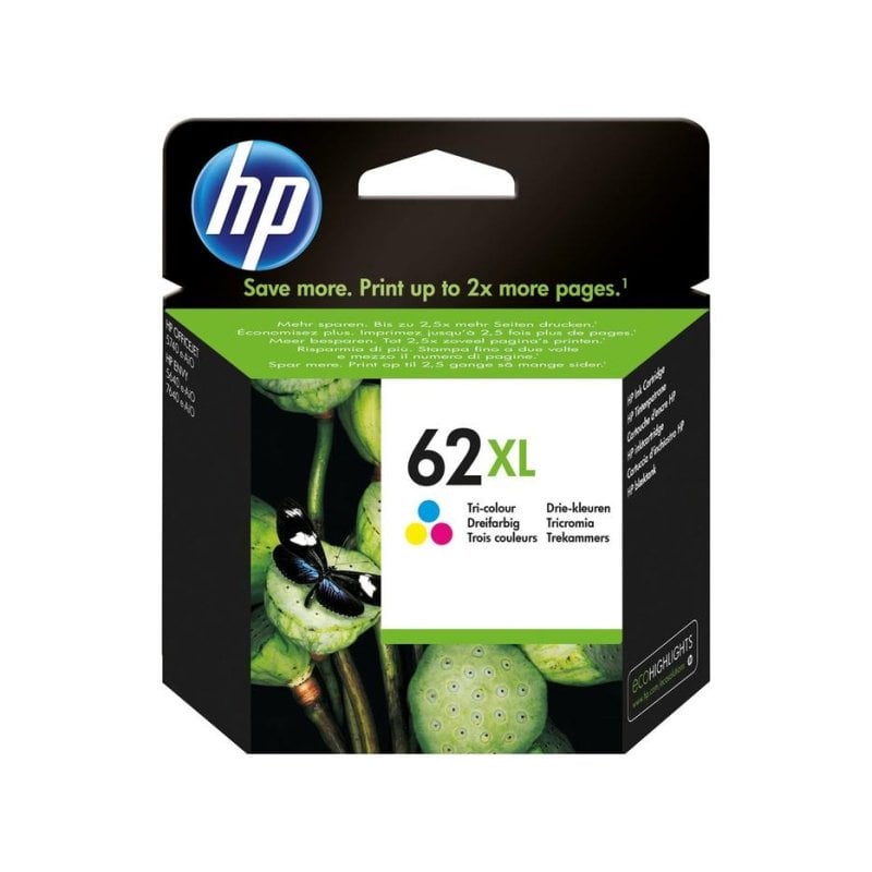 Cartouche de tinta original HP 62XL tricolor de haute capacité Cartouche de tinta original HP 62XL tricolor de haute capacité