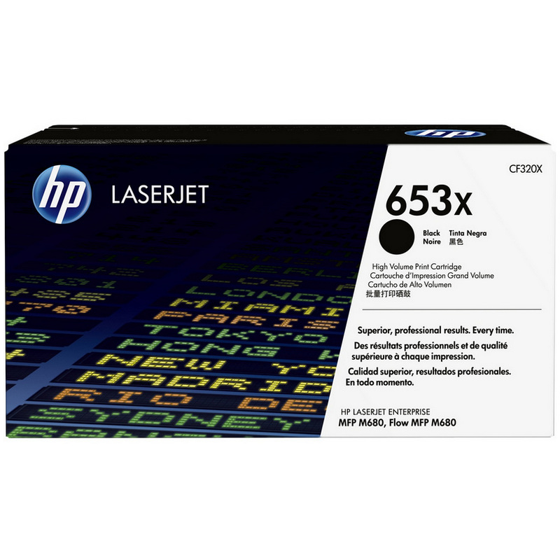 HP 653X Tóner Original Laserjet Alta Capacidad Negro