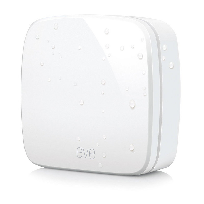 Eve Set Clima Intelligente - Eve Weather (Esterno) + Eve Room (Interno) Con Sensori Di Temperatura, Umidità E Qualità Dell'Aria, Apple HomeKit, Thread