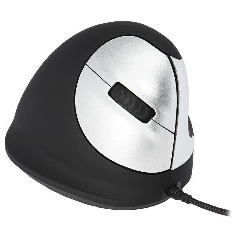 Ratón R-Go Tools HE Break Câblé 3500 DPI Noir Ergonomique Pause LED