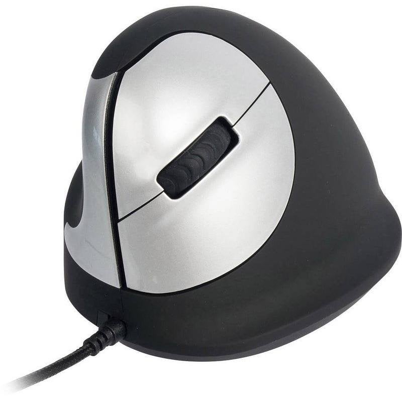 Maus R-Go Tools HE Break Kabelgebunden 3500 DPI Schwarz Vertikal LED Pause Linkshänder
