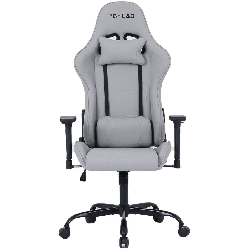Gaming-Stuhl The G-Lab K Seat Platinium Grau 3D-Armlehnen ergonomisch 120 kg