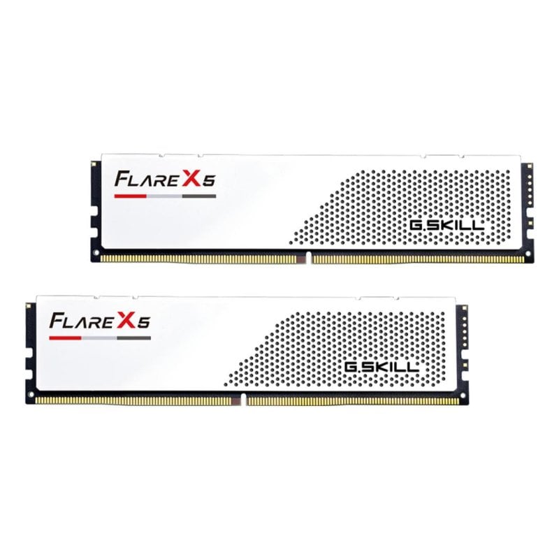 Mémoire RAM G.Skill F5-6000J3036F48GX2-FX5W 96GB Kit 2x48GB DDR5 6000MHz CL30 AMD EXPO Blanc