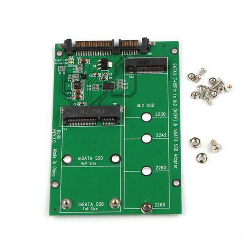 Adaptateur Double Disque M.2 NGFF / MSATA Vers SATA – Parfait Pour Récupérer Vos Anciens SSD !