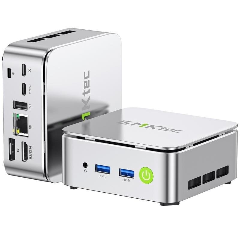 GMKtec G10 (1000 GB, 16 GB, AMD Ryzen 5 3500U), PC, Silber - Image 4