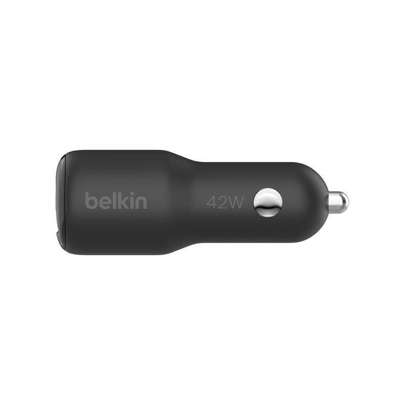 Chargeur automobile Belkin CCB005btBK double port USB-C 30 W et USB-A 12 W charge rapide