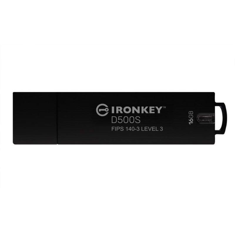 Pen USB Kingston IronKey D500S 16GB encriptação militar FIPS 140-3 zinco