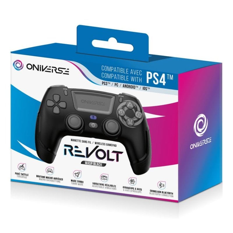 Manette sans fil Oniverse Revolt pour PS4 PC et Mobile Bluetooth Guêpe - vue 2
