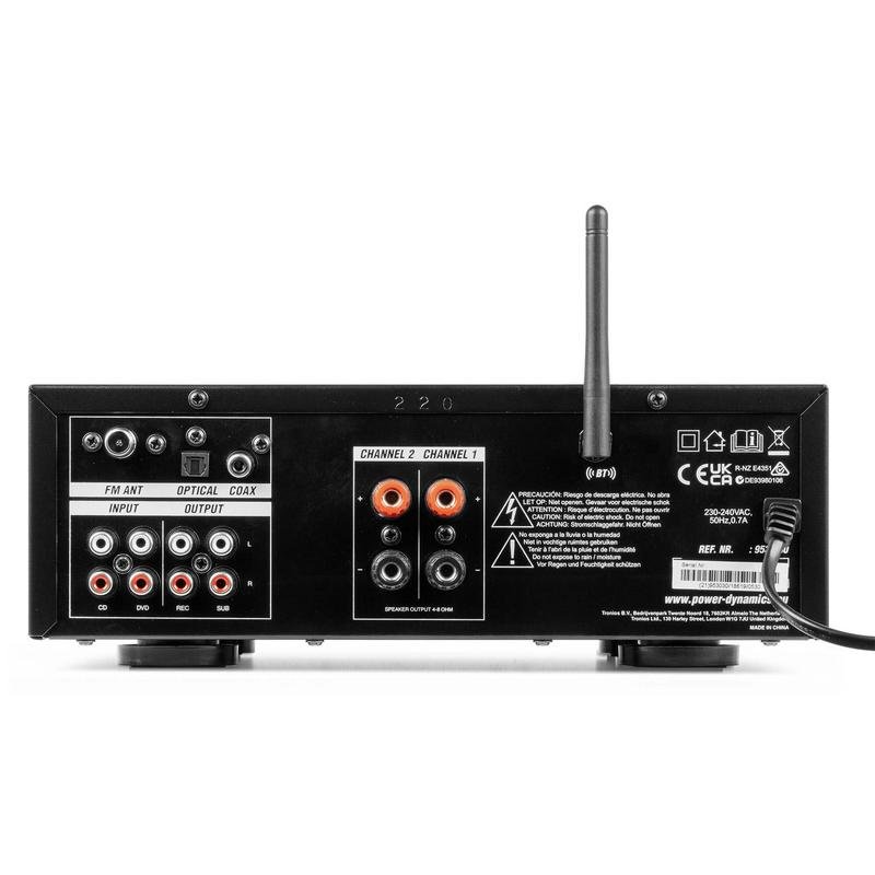 Amplificatore Wiibo AMP 100 HiFi – 50W+50W Con Bluetooth 5.0, 2 Ingressi Microfono E Display LED
