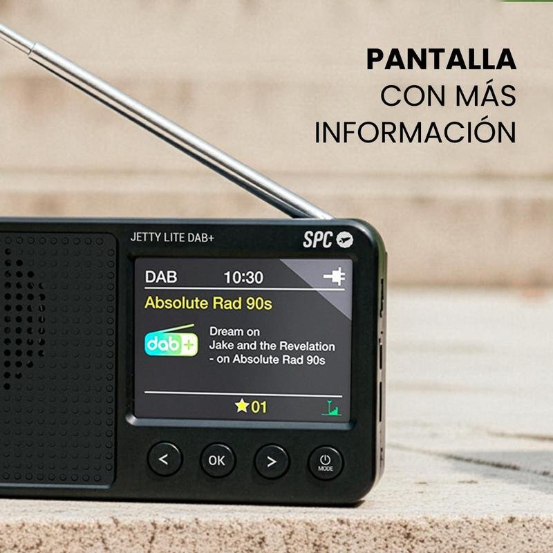 Radio Portable Luxuglow Solaire Et à Manivelle - DAB/FM, Bluetooth, USB, écran LCD - Noire